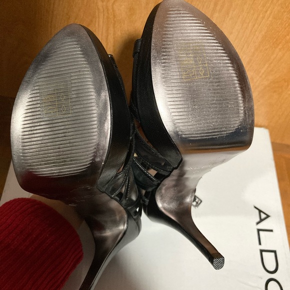 NWB ALDO Schade Black Mesh Stilettos - Size 6 - Picture 5 of 9